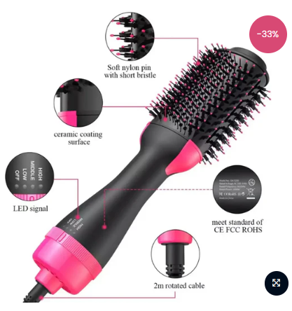 3-in-1 Hair Dryer & Volumizer (Premium Quality)-Free Cash On Delivery